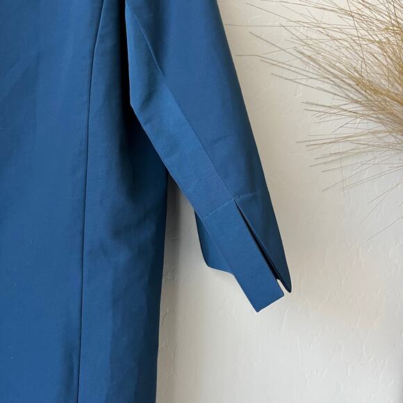 Ann Mashburn Navy Blue V-Neck 3/4‎ Sleeve Shift Mini Dress Women’s Size Medium - Picture 10 of 12